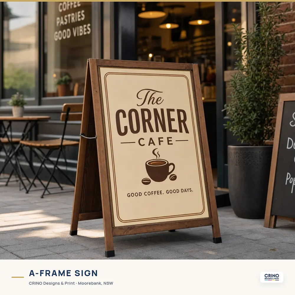 A-frame sign