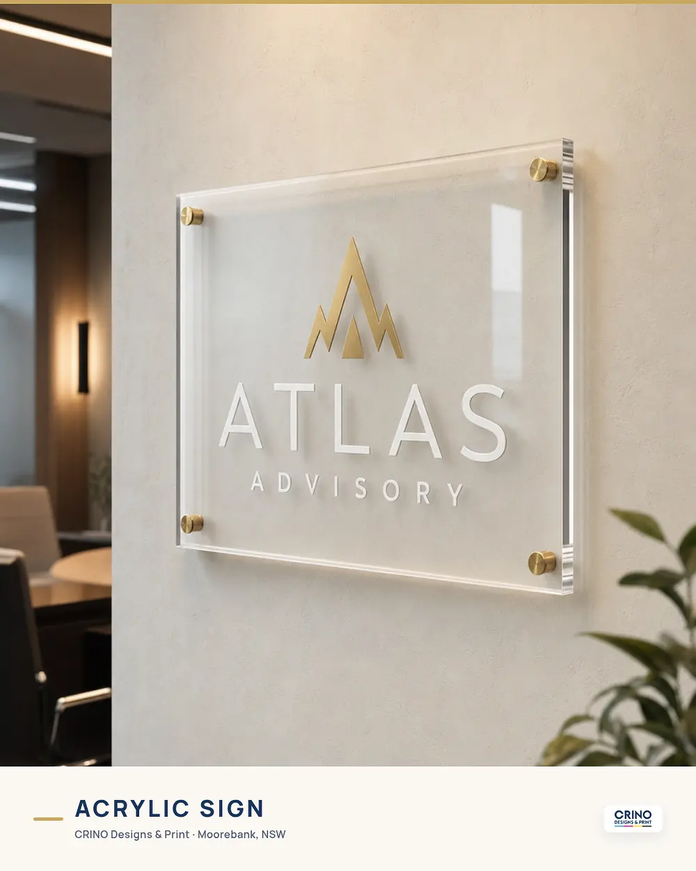 acrylic sign