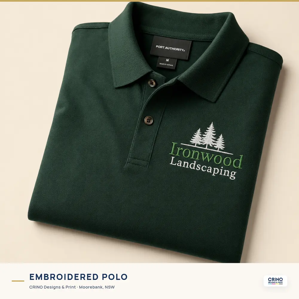Embroidered polos